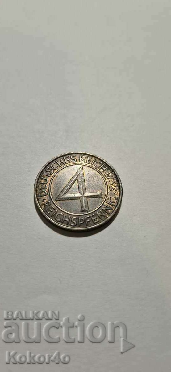 4 Reichspfennig 1932