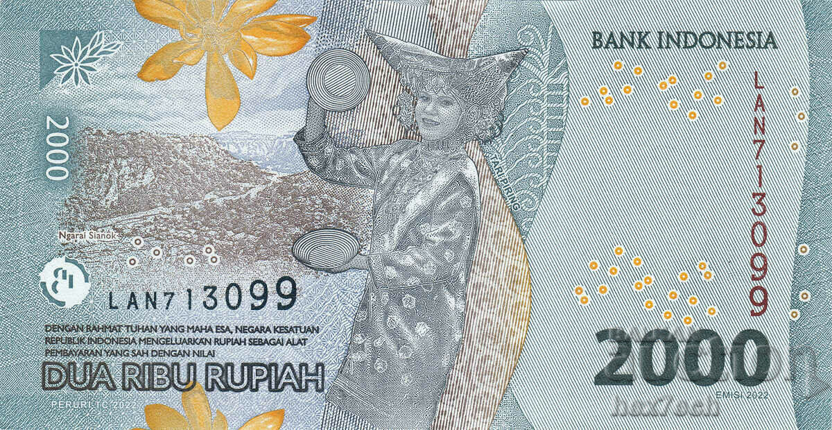 Licitație ❤️ ⭐ Indonezia 2022 2000 rupie UNC nou ⭐ ❤️ Licitație ❤️ ⭐ Indonezia 2022 2000 rupie UNC nou ⭐ ❤️