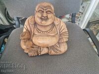 FIGURA VECHIA DIN LEMN STATUA BUDDHA STATUA SCULPA