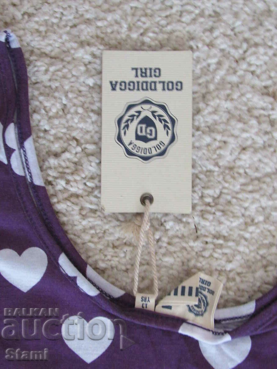 Top fără mâneci pentru copii Golddigga, mov, nou, de 13 ani. cu preț 8.00 BGN | € 4.09