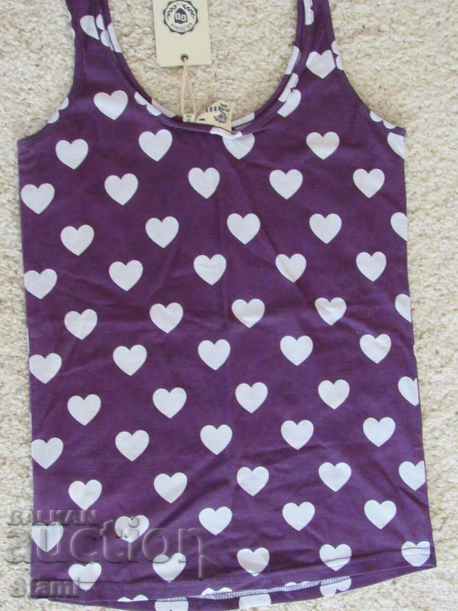 Licitație Top fără mâneci pentru copii Golddigga, mov, nou, de 13 ani.