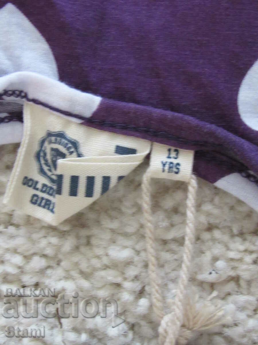 Livrarea Top fără mâneci pentru copii Golddigga, mov, nou, de 13 ani.