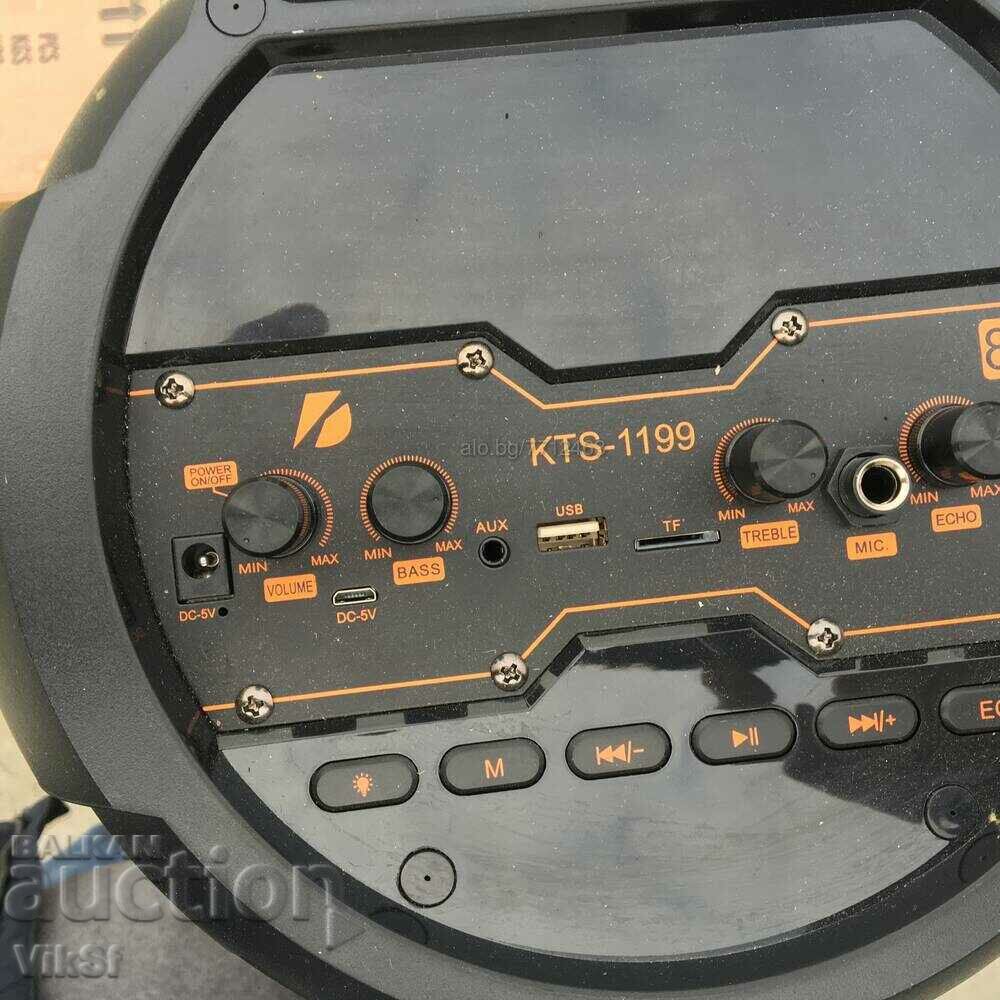 Ασύρματο ηχείο καραόκε 2×8 ιντσών KTS-1199 - 6