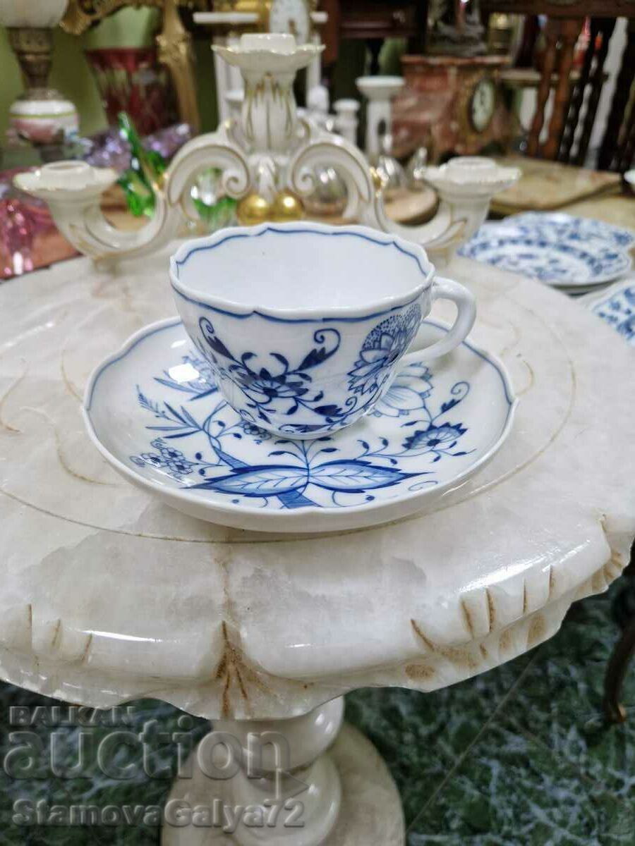 Antique German Meissen Porcelain Double Set with price 166.00 BGN | € 84.87 Antique German Meissen Porcelain Double Set with price 166.00 BGN | € 84.87