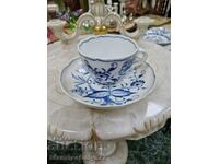 Set dublu din porțelan german antic Meissen