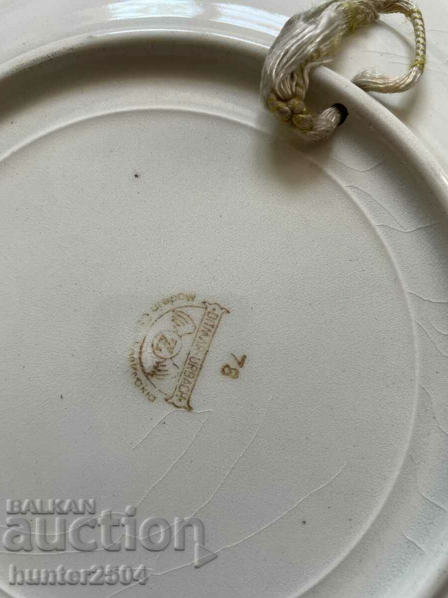 Auction Plate - 22 cm. Czechoslovakia Auction Plate - 22 cm. Czechoslovakia