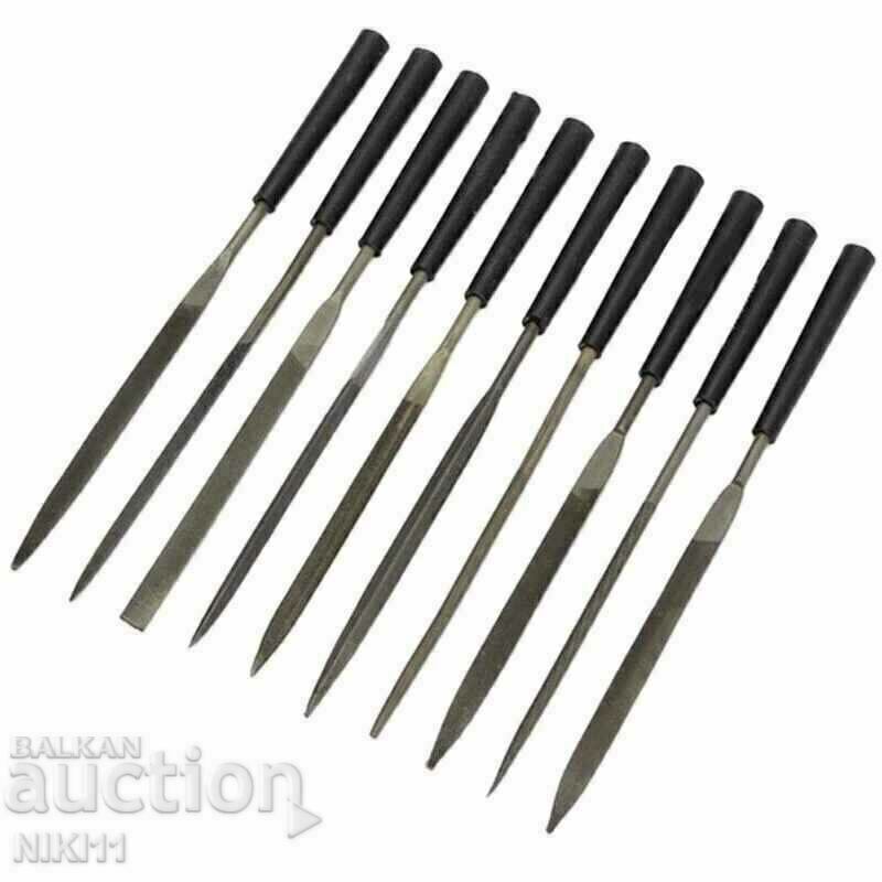 Delivery of 10 pcs. Mini files, small files, metal files