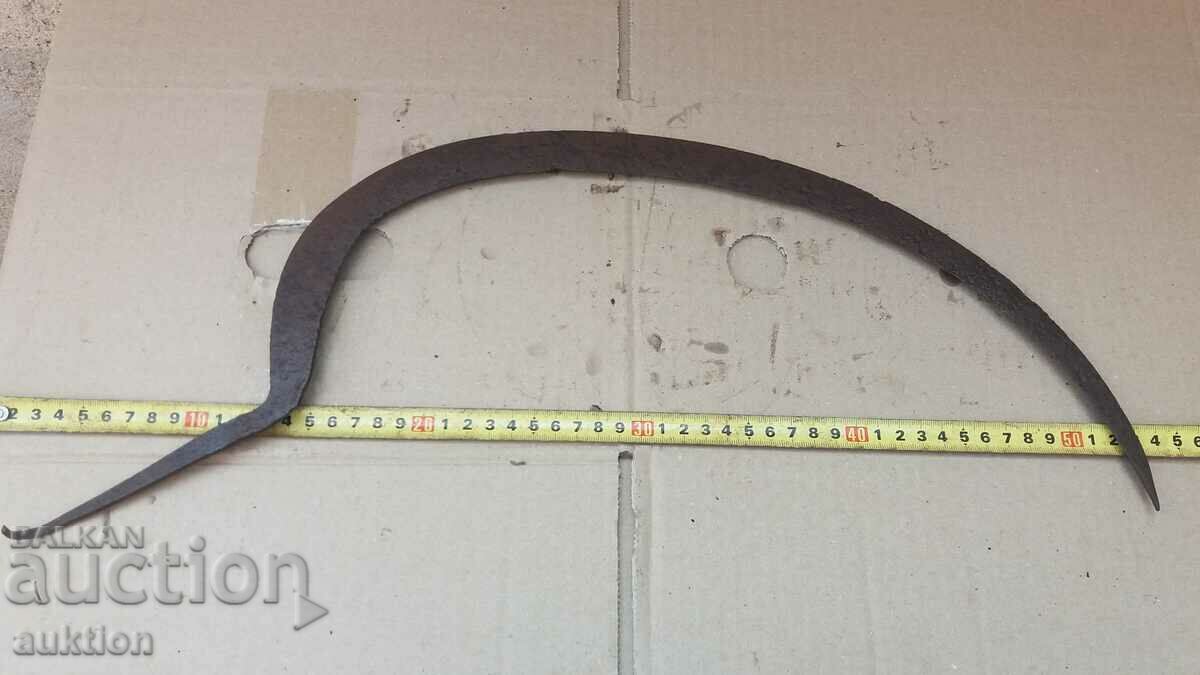 OLD WROUGHT HARVESTING SICKLE