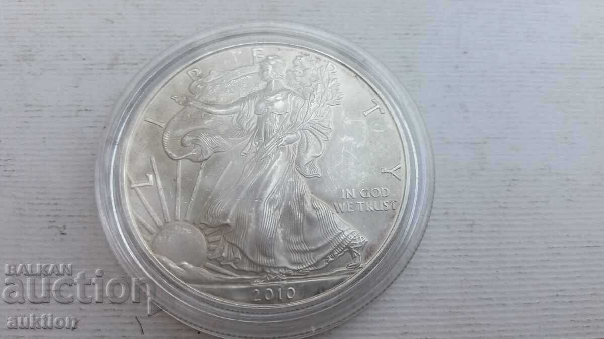 1 SILVER DOLLAR - PROOF 999, 1 OUNCE 2010 - 7 1 SILVER DOLLAR - PROOF 999, 1 OUNCE 2010 - 7