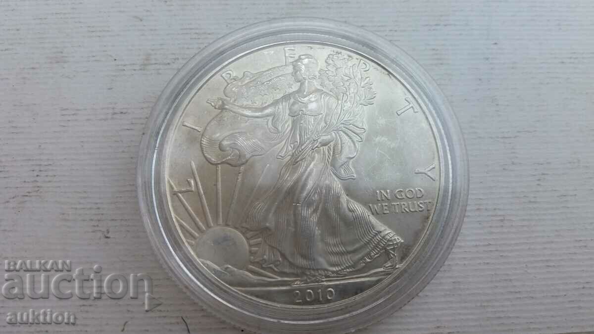 1 SILVER DOLLAR - PROOF 999, 1 OUNCE 2010