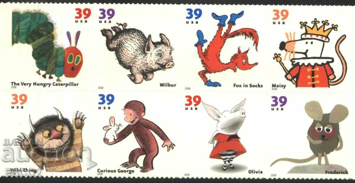 Pure Stamps Animals from Children's Books 2006 από Η.Π.Α