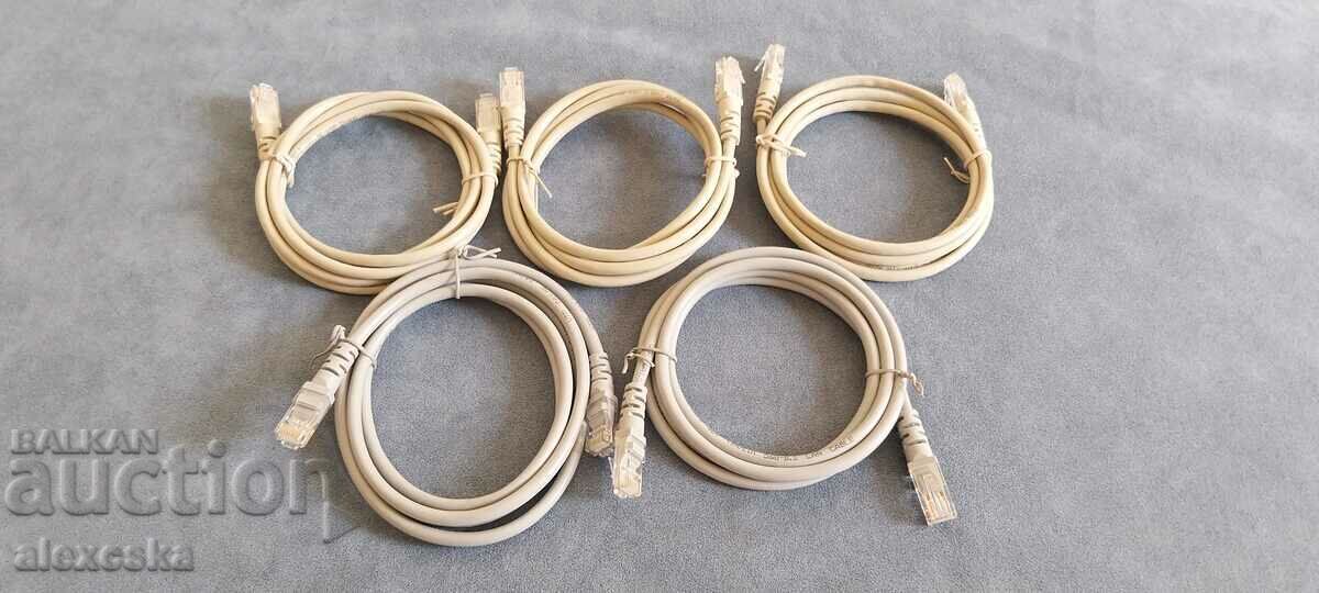 Καλώδιο δικτύου LAN - 5 τεμάχια με τιμή 20.00 BGN | € 10.23 Καλώδιο δικτύου LAN - 5 τεμάχια με τιμή 20.00 BGN | € 10.23