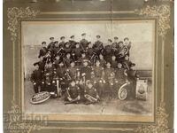 Military brass band, original photo