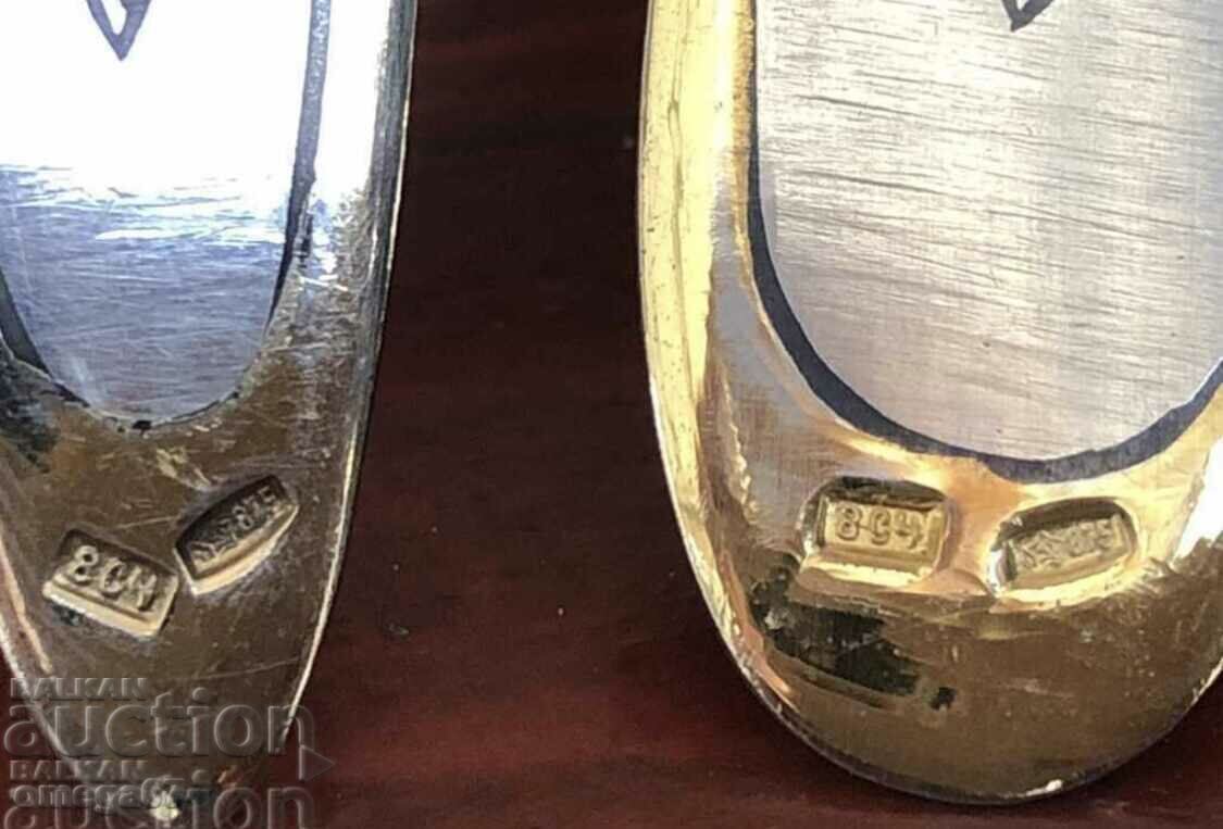 Silver spoon and fork set - 5 Silver spoon and fork set - 5