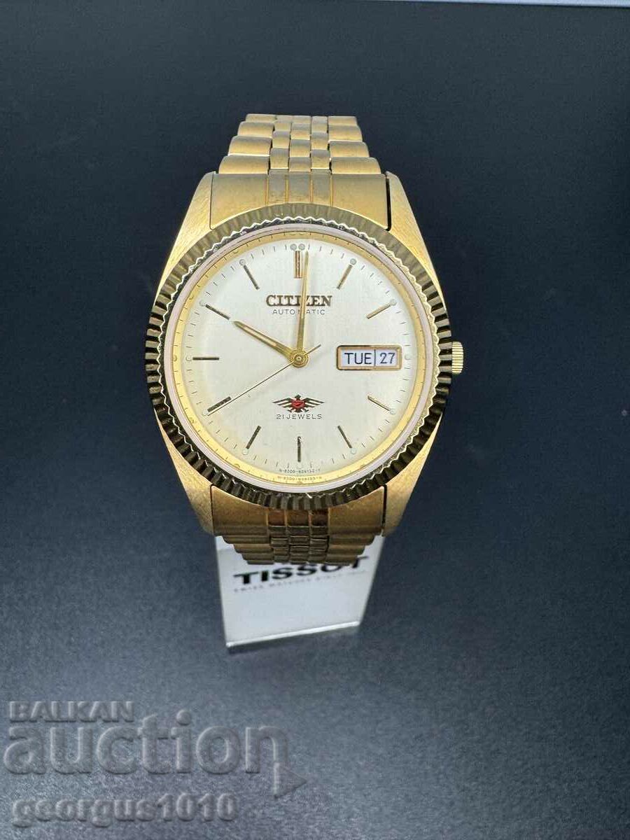 Men's gold-plated watch CITIZEN №5860