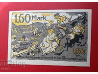 Banknote-Germany-Saxony-Braunschweig-1.60 marks 1921-rare