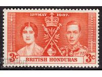 GB/British Honduras-1937-Коронация-KGVII,MLH