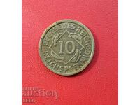 Germania-10 Pfennig 1933 G-Karlsruhe-rar