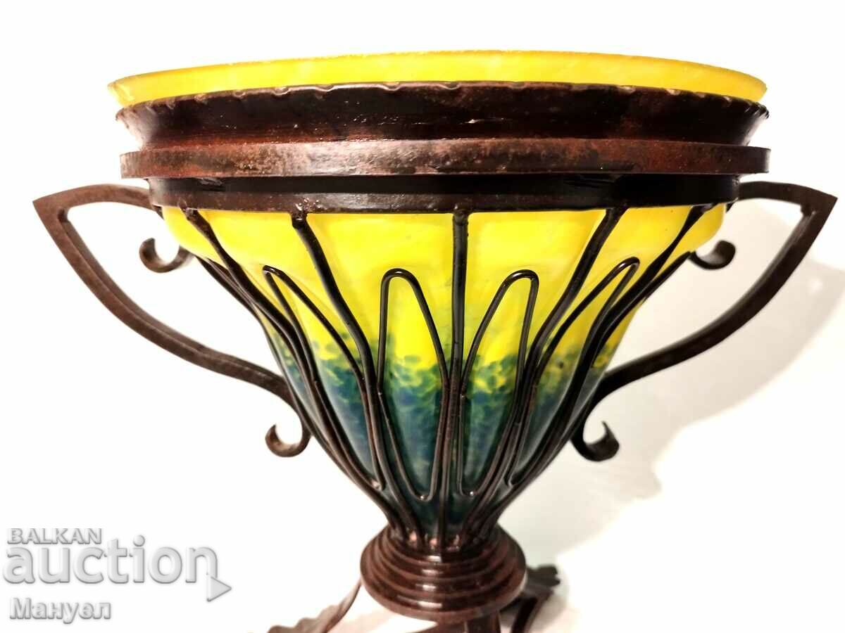 Antique French Art Nouveau Glass Vase. with price 450.00 BGN | € 230.08 Antique French Art Nouveau Glass Vase. with price 450.00 BGN | € 230.08