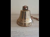 A large solid bronze ship's bell!