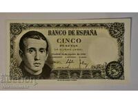 Spain 5 pesetas 1951 year UNC