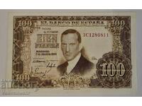 Spania 100 pesetas 1953 an UNC