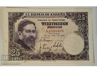 Spania 25 pesetas 1954