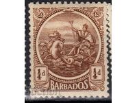 GB/Barbados-1921-New Seal of the Colony-"Britain",MLH