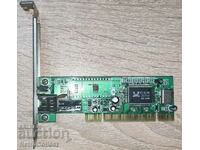 Network adapter LAN card RTL8139D, RJ45, PCI, 10/100Mbps