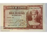 Spain 10 pesetas 1935