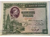 Spain 500 pesetas 1928 year UNC