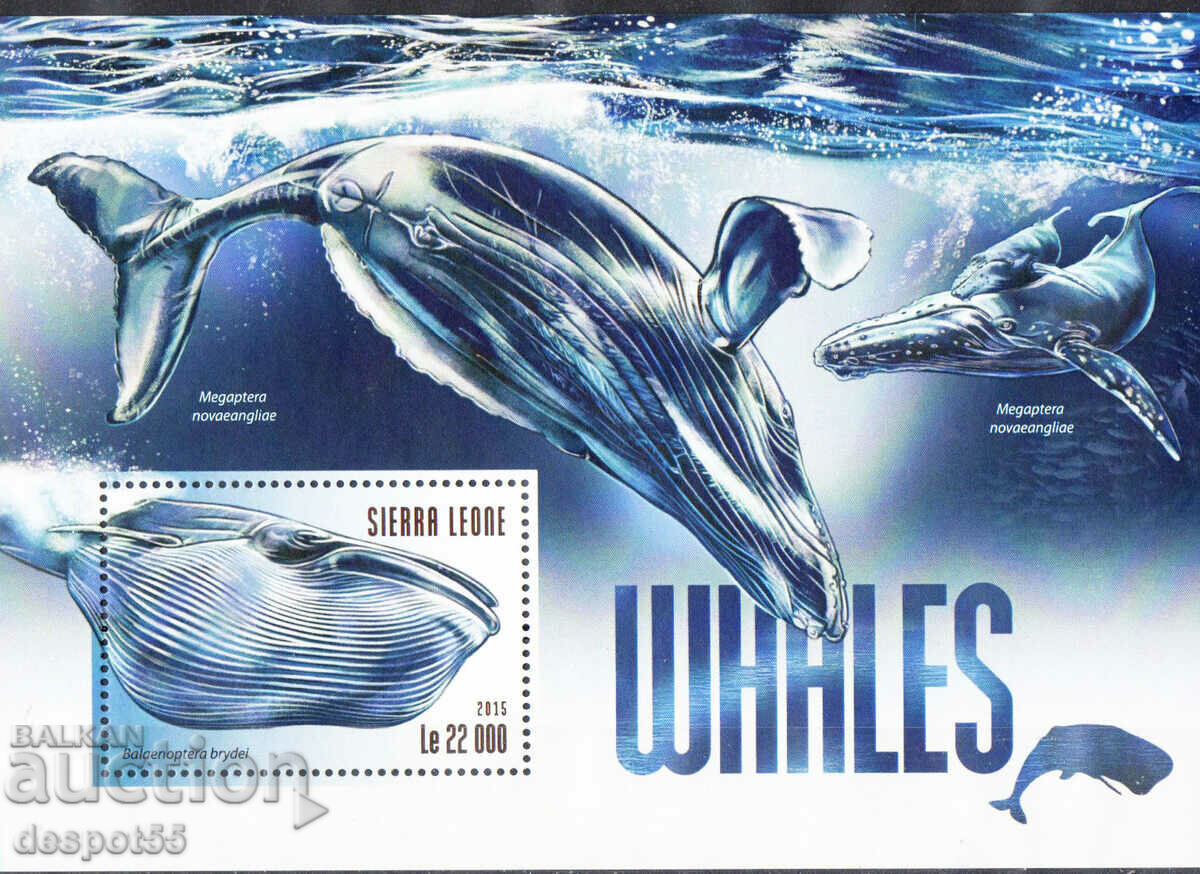 2015. Sierra Leone. Marine life - whales. Block.