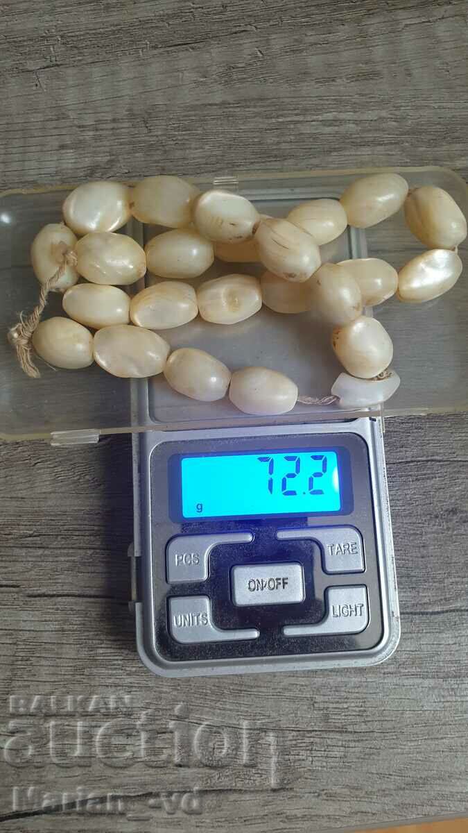 Auction Old mother-of-pearl rosary - 72 grams Auction Old mother-of-pearl rosary - 72 grams