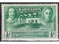 GB/Barbados-1939-300г.нац.парламент-Крал Карл+KGVI,MLH