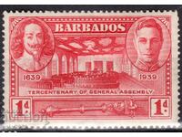 GB/Barbados-1939-300г.нац.парламент-Крал Карл+KGVI,MLH