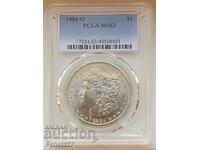 Silver $1 1884 PCGS MS63