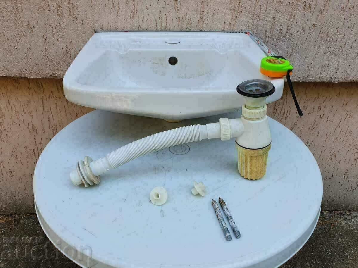 DONEZ lavoar nou pentru baie plus sifon. BZC