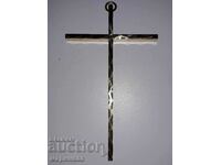 OLD SOLID WALL CROSS. BRASS