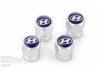 4 pcs. Hyundai valve caps, Hyundai valve caps