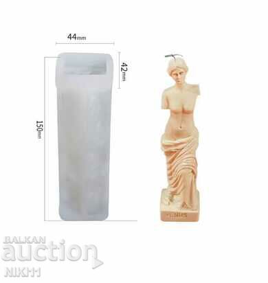 Formă din silicon statuie Venus de Milo pentru săpun pentru lumânări