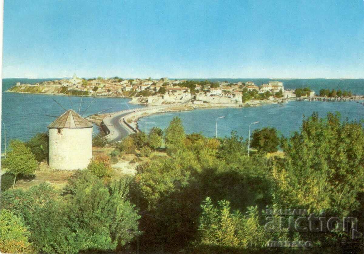 Old postcard - Nessebar, the Isthmus