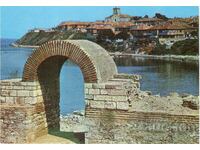 Old postcard - Nessebar, View