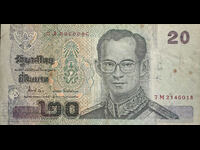 Thailand 20 Baht 2002 Pick 109 Ref 6018