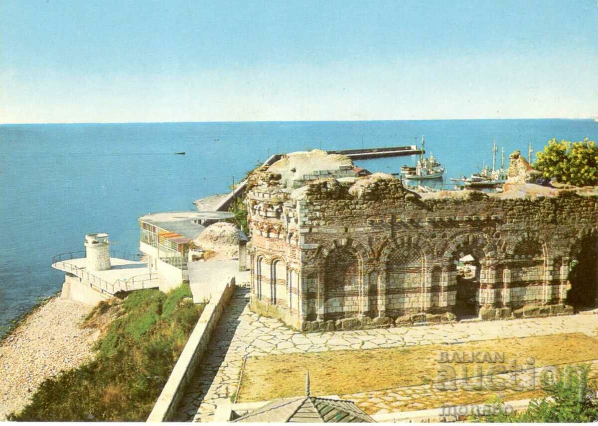 Old postcard - Nessebar, Church "St. John Aliturgitos"