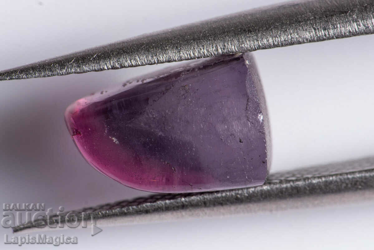 Two tone violet tourmaline 2.12ct polished