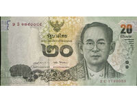 Thailanda 20 Baht 2013 Pick118a Ref 0085