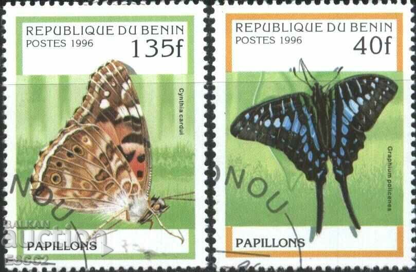 Stamps Fauna Insects Butterflies 1996 από το Μπενίν