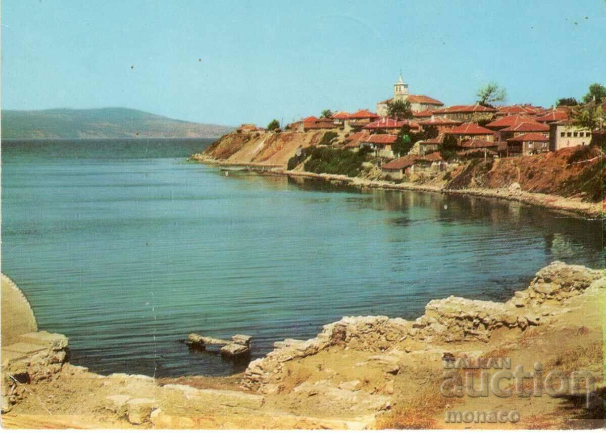 Old postcard - Nessebar, View