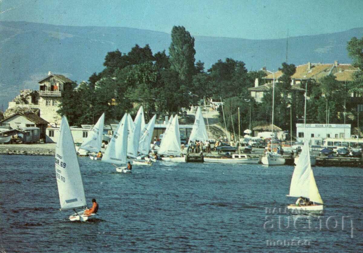 Carte poștală veche - Nessebar, Fisherman's Quay