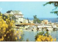 Old postcard - Nessebar, Port